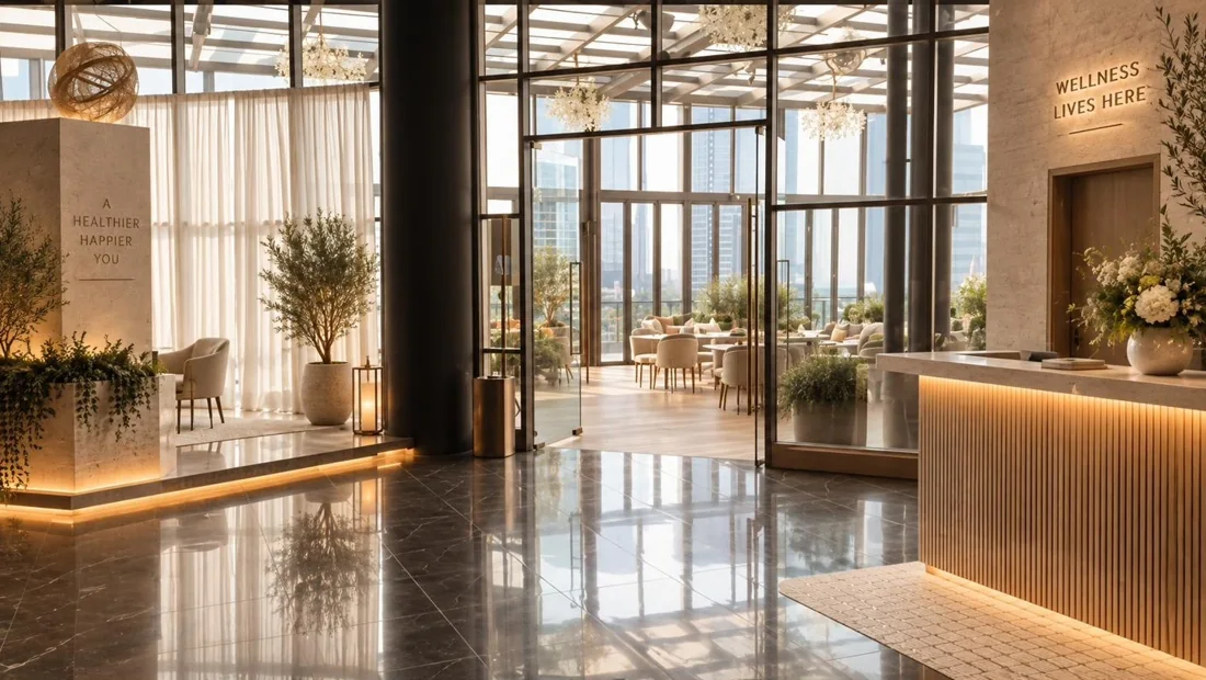 The arrival lobby