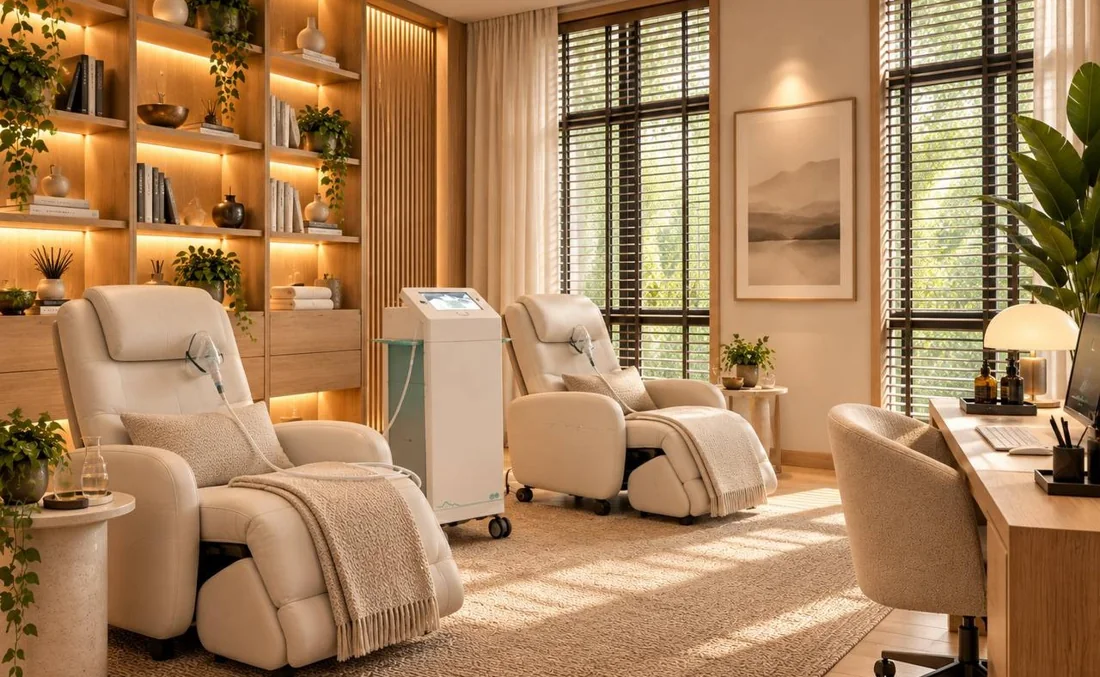 The recovery lounge — where most of the day actually happens